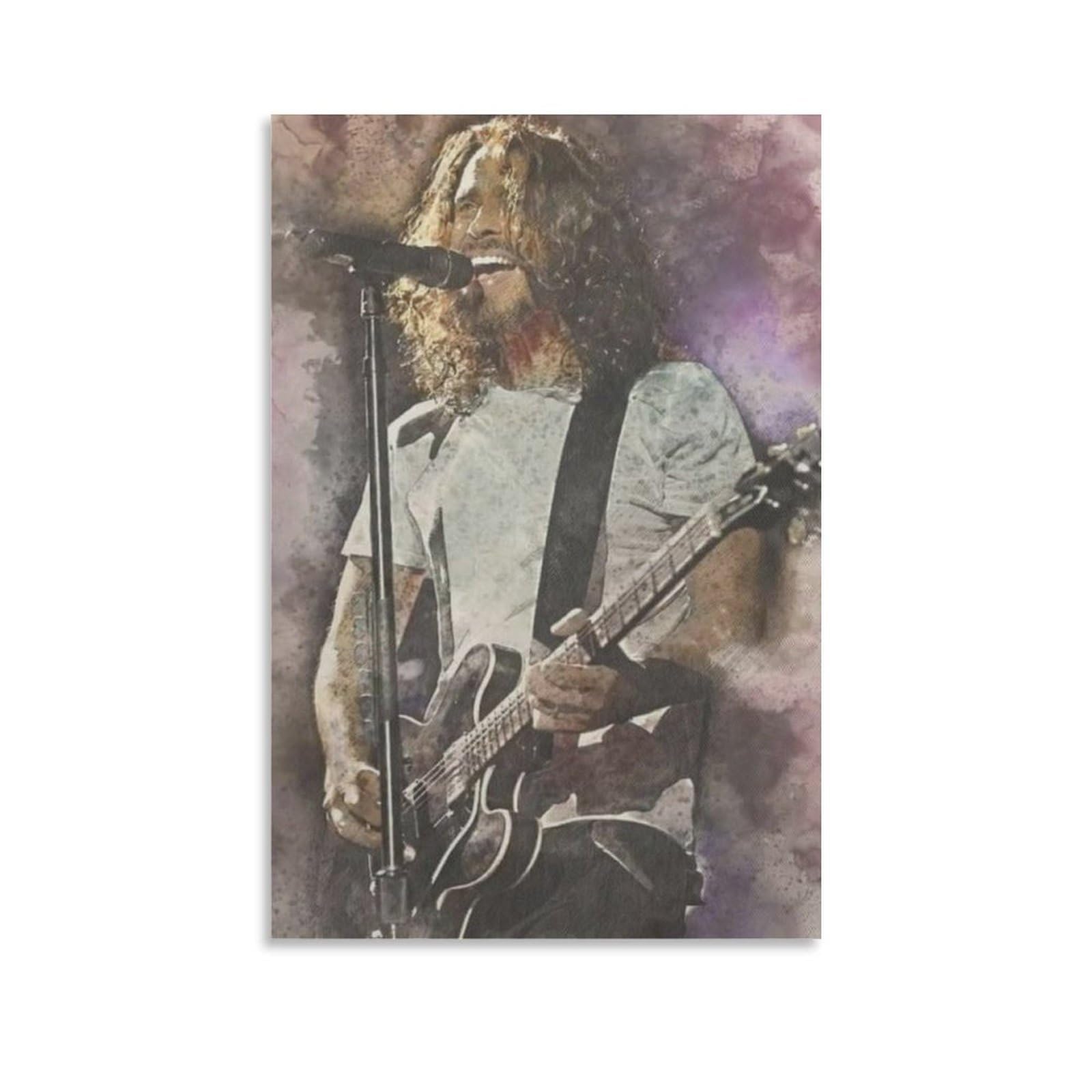 FCOIN Chris Cornell Canvas Poster Poster Print Art Wall Painting Canvas Posters Modern Bedroom Decor 20x30inch(50x75cm)