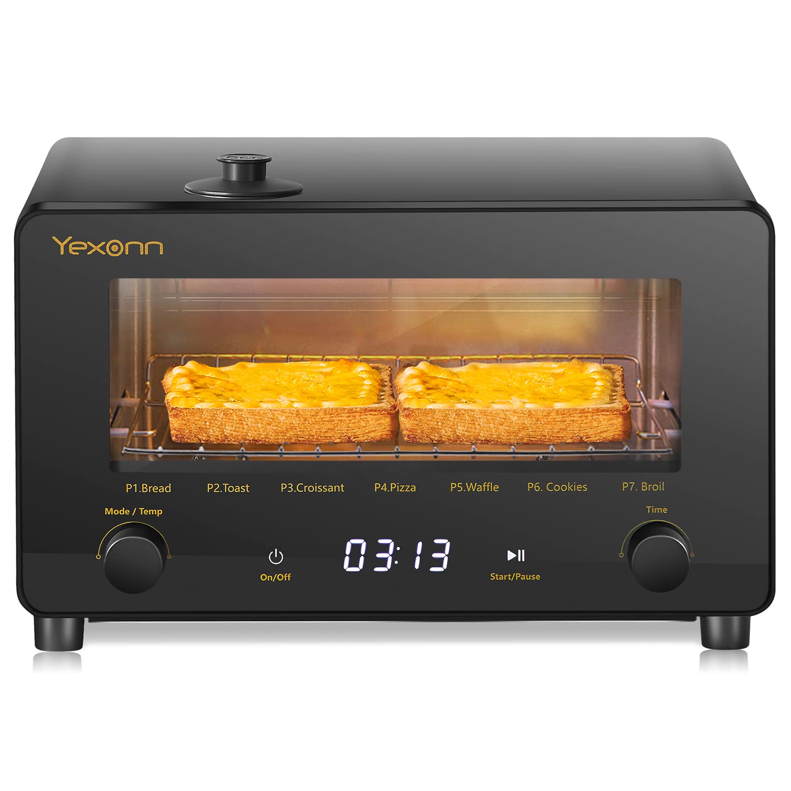 Buy YEXONN 2022 Upgraded Small Toaster Oven 8in1 Convection Steam