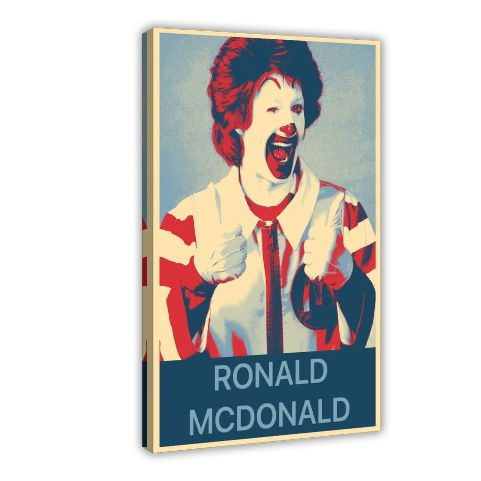 doegka Ronald Mcdonald Canvas Poster Bedroom Decor Landscape Office Room Decor Gift 24x36inch(60x90cm)