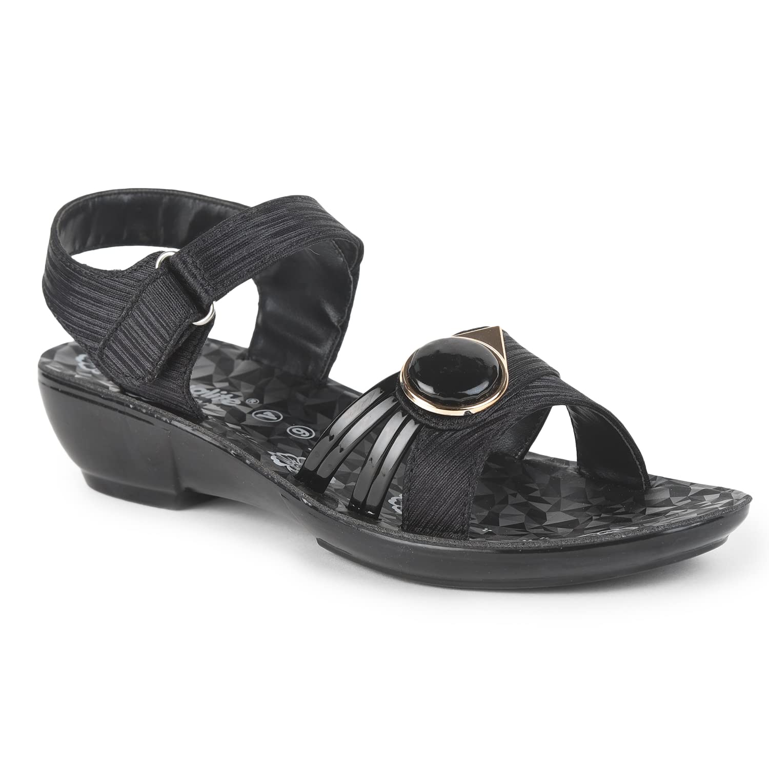 Aqualite Women PL-591 Sandal, Black, 6 UK/India (B0BHSC6ZJ4) Amazon Price History, Amazon Price Tracker