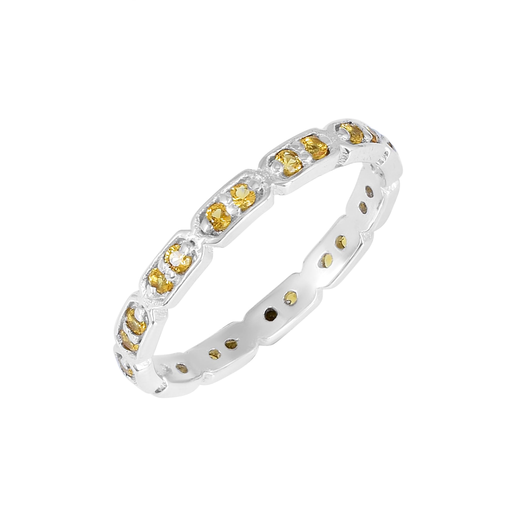 925 Silver Eternity Band Finger Ring Rhodium Plated Minimal Rings Jewelry For Women | With 925 Hallmark 9 to 23-image-34