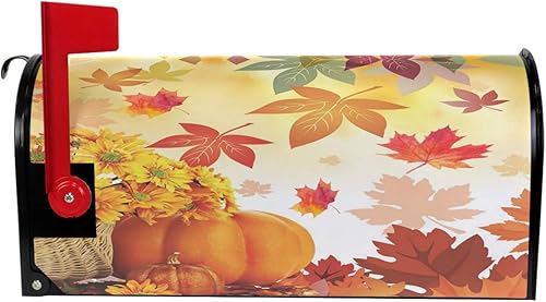 Miniatura 58 de Wamika - Fundas para buzones de calabaza, tamaño estándar, diseño de búho fantasma, murciélago, castillo, boo, color morado, 21 x 18 pulgadas Multi13