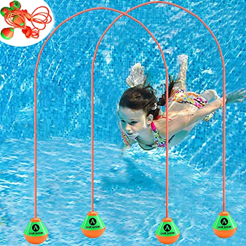 Mizikuu 2 pièces anneaux de plongée piscine 25M - anneaux de plongée pour enfants