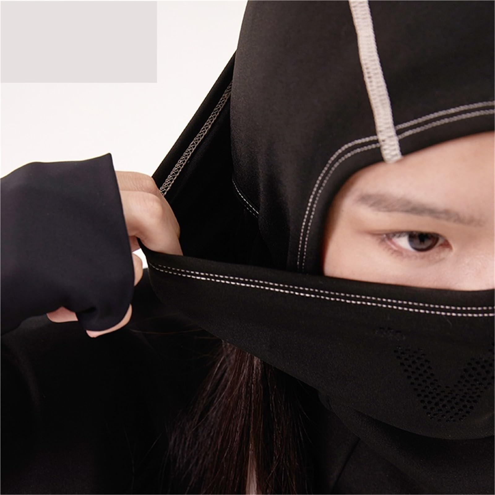 2Pcs Ski Mask Winter Cycling Thermal Keep Warm Windproof Face Fishing Skiing Hat Headwear para Esquí Ciclismo
