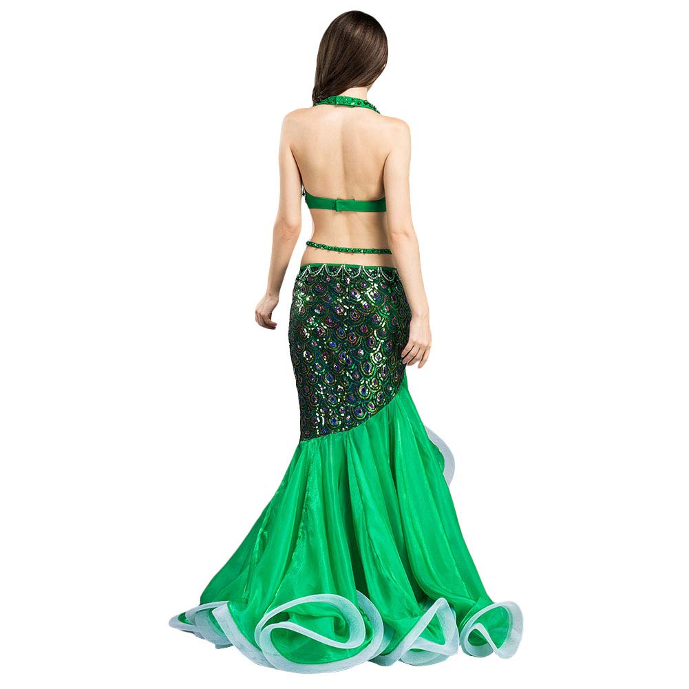 ROYAL SMEELA Belly Dance Costume for Women Belly Dance Bra Top Mermaid