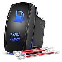 Vista 12 de Nilight Alien Lights interruptor basculante con barra de luz LED de 5 pines; láser de encendido/apagado; interruptores SPST 20 A/12 V, 10 A/24 V