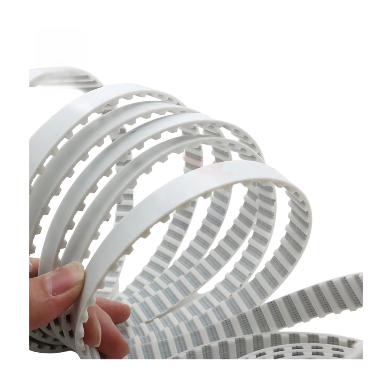T5 Abierta Poliuretano Núcleo acero Correa dentada Paso 5mm(Belt width 60mm; 1 Meter; T5 - Black)