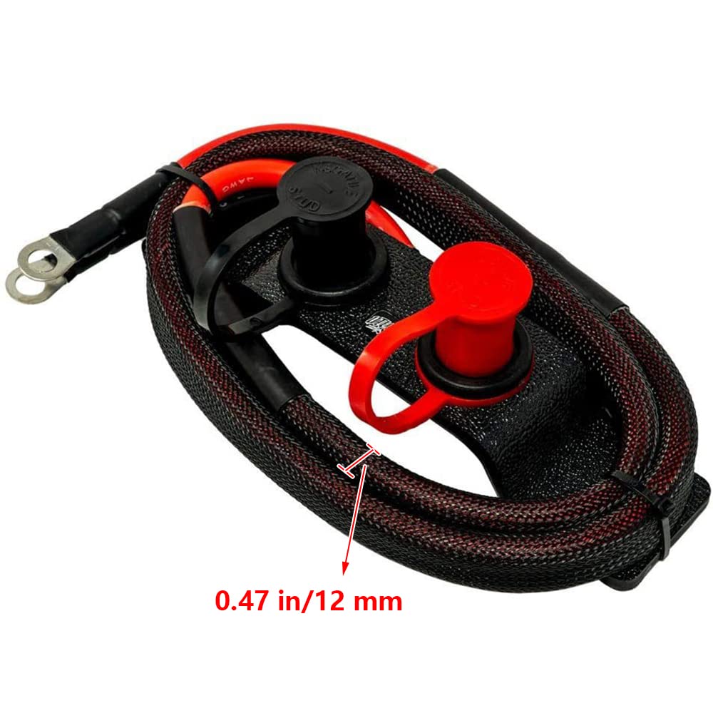 Riloer Terminales de puente de coche, kits para colocar terminales de batería, estaciones de carga remota para baterías