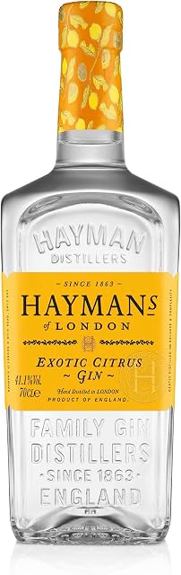 NEW Hayman's Exotic Citrus Gin 70cl | Enticing Citrus Flavoured Gin | With Kumquat, Mandarin, Pomelo & Persian Lime | 41.1% ABV