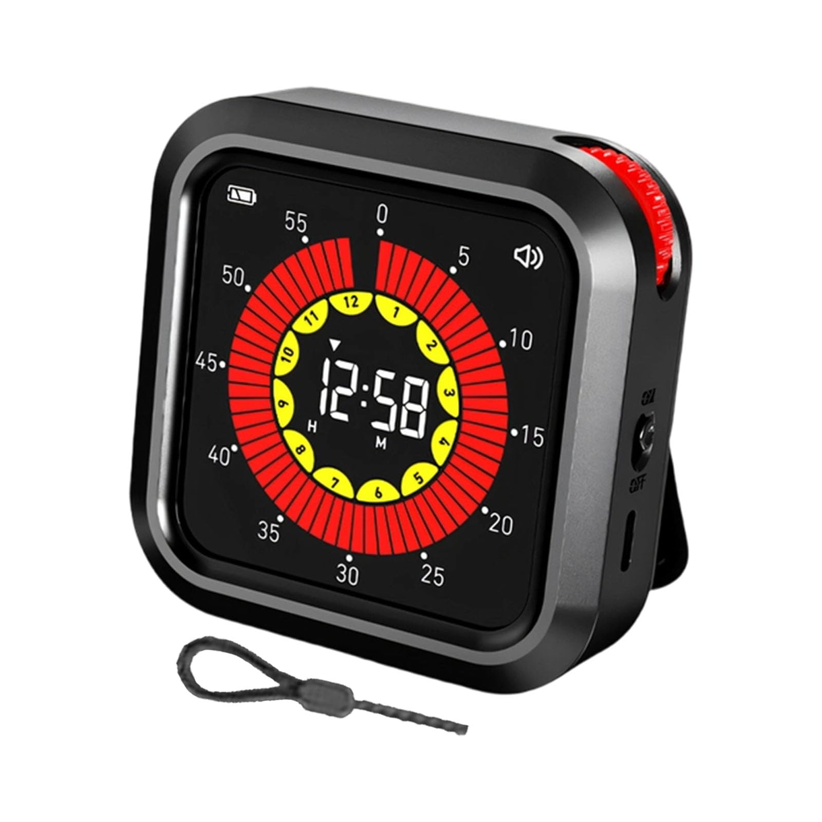 Rechargeable Digital Timer with Visual Countdown for Kitchen Classroom Visual Countdowns Timers for Countdowns Clock Large Display
