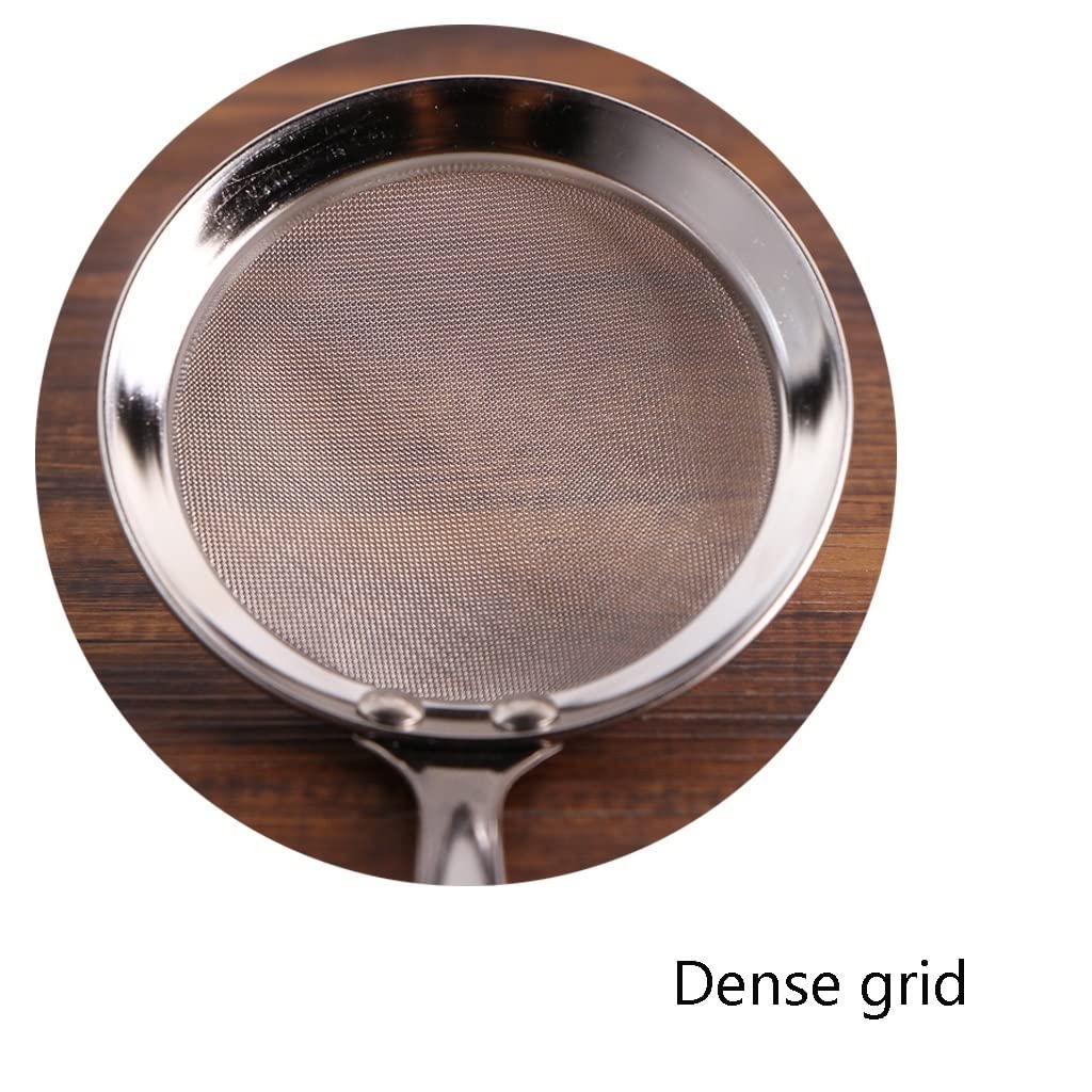 Cucchiaio Scanalato Schiumarola da cucina Multifunzionale Cucchiaio scanalato Colino for pentola calda Schiumarola Filtri a maglia fine in acciaio inossidabile, Cucchiaio for schiumarola Colino for al