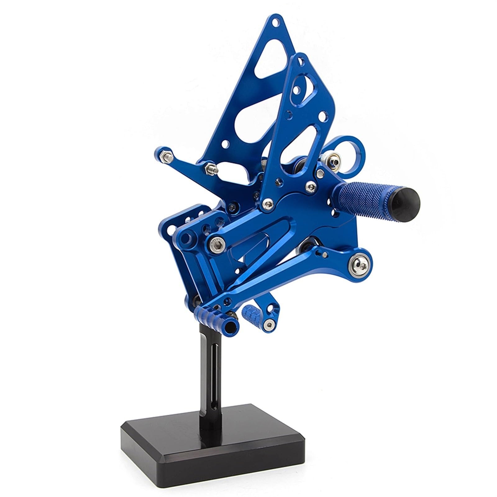 Poggiapiedi per Moto Per B&MW S1000RR HP4 S 1000 S1000 RR S 1000RR 2009-2014 Moto Poggiapiedi Regolabile Posteriore GP Shifter Rearset Pedana Pedana pedali (Color : Blu)