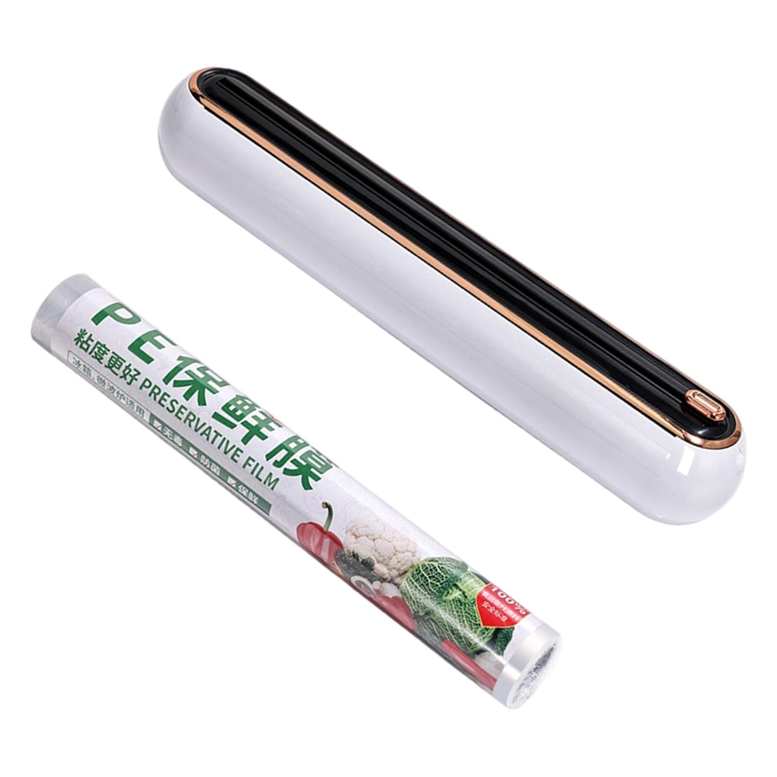 Mekalero Food Wrap Dispenser with Built in Cutter for Easy Kitchen Storage and Arrangement Wrap Cutter