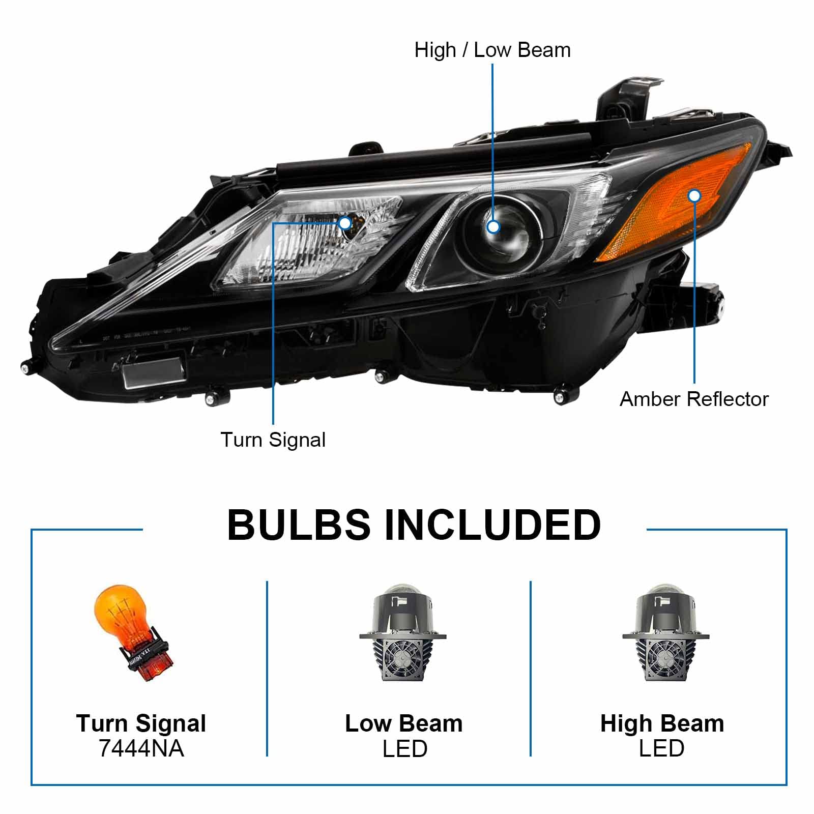 【格安SALEスタート】 TBVECHI & Driver Headlight Assembly Assembly Compatible
