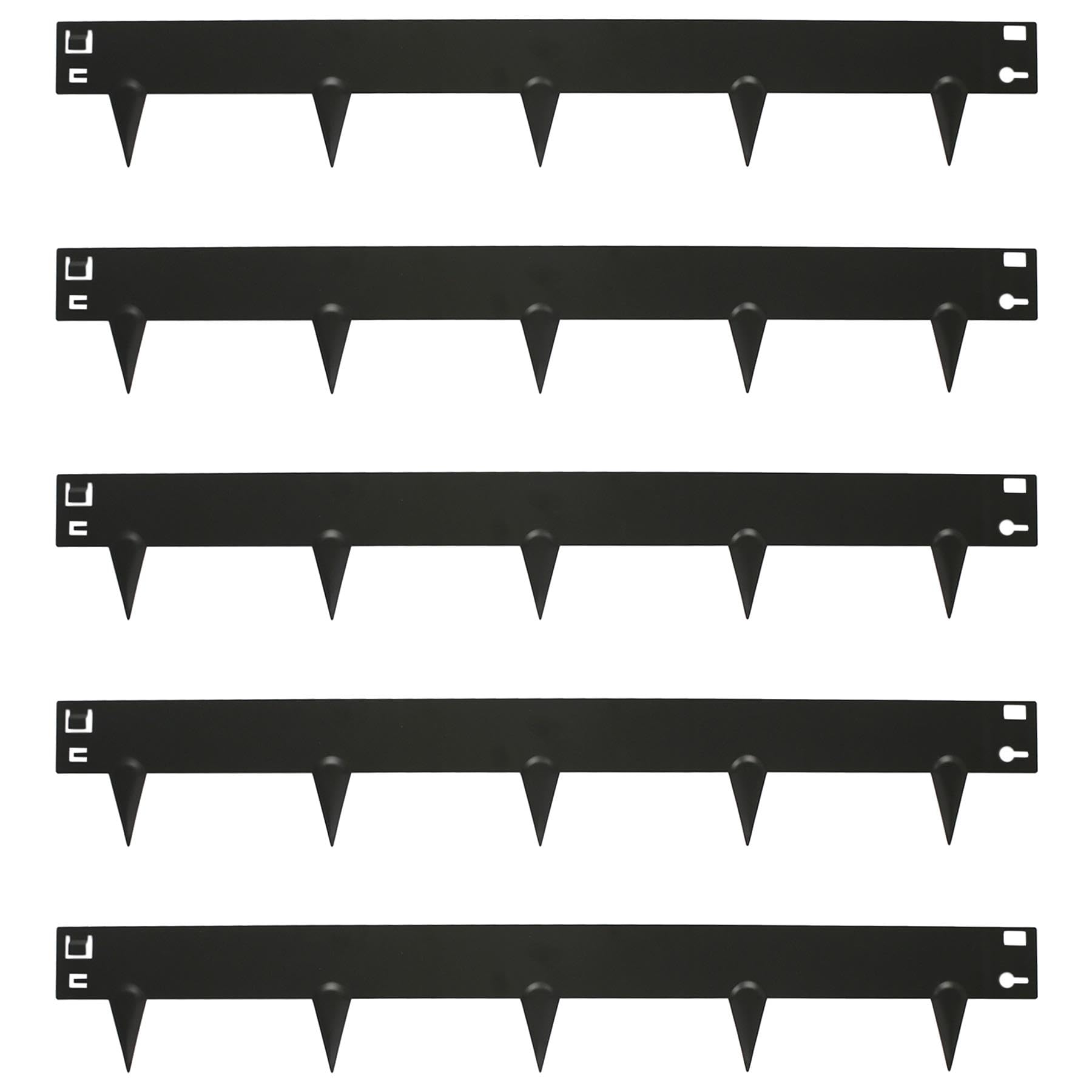 Harbour Housewares 5M Lawn Edging Border - 8cm Face Height - Black - Galvanised Steel Garden Border Edging Flexible Grass Landscaping Pathway Edge Strip