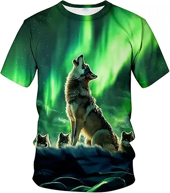 Blissboy Funny Animal Graphic T-Shirt Novelty Short Sleeve Crewneck Shirt