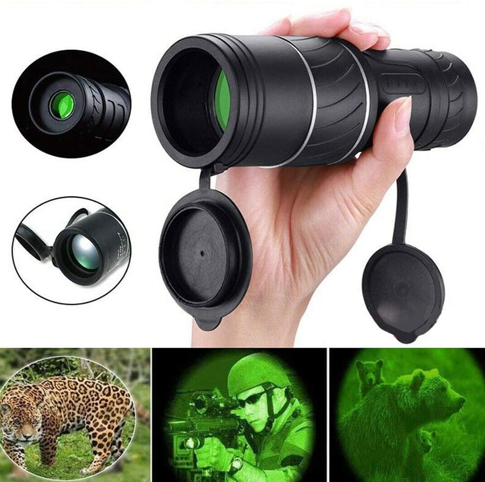 Telescopio monoculare Ultra High Power 40X60 Portable HD Night Vision Telescopio Impermeabile per Escursionismo Caccia Clear