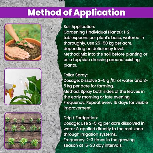 Image of Utkarsh Epsom Salt - Magnesium Sulphate for Plants Growth and Home Garden | 100% Water Soluble Fertilizer | Enhances Photosynthesis & Nutrient Uptake (900 gm; Pack of 1)