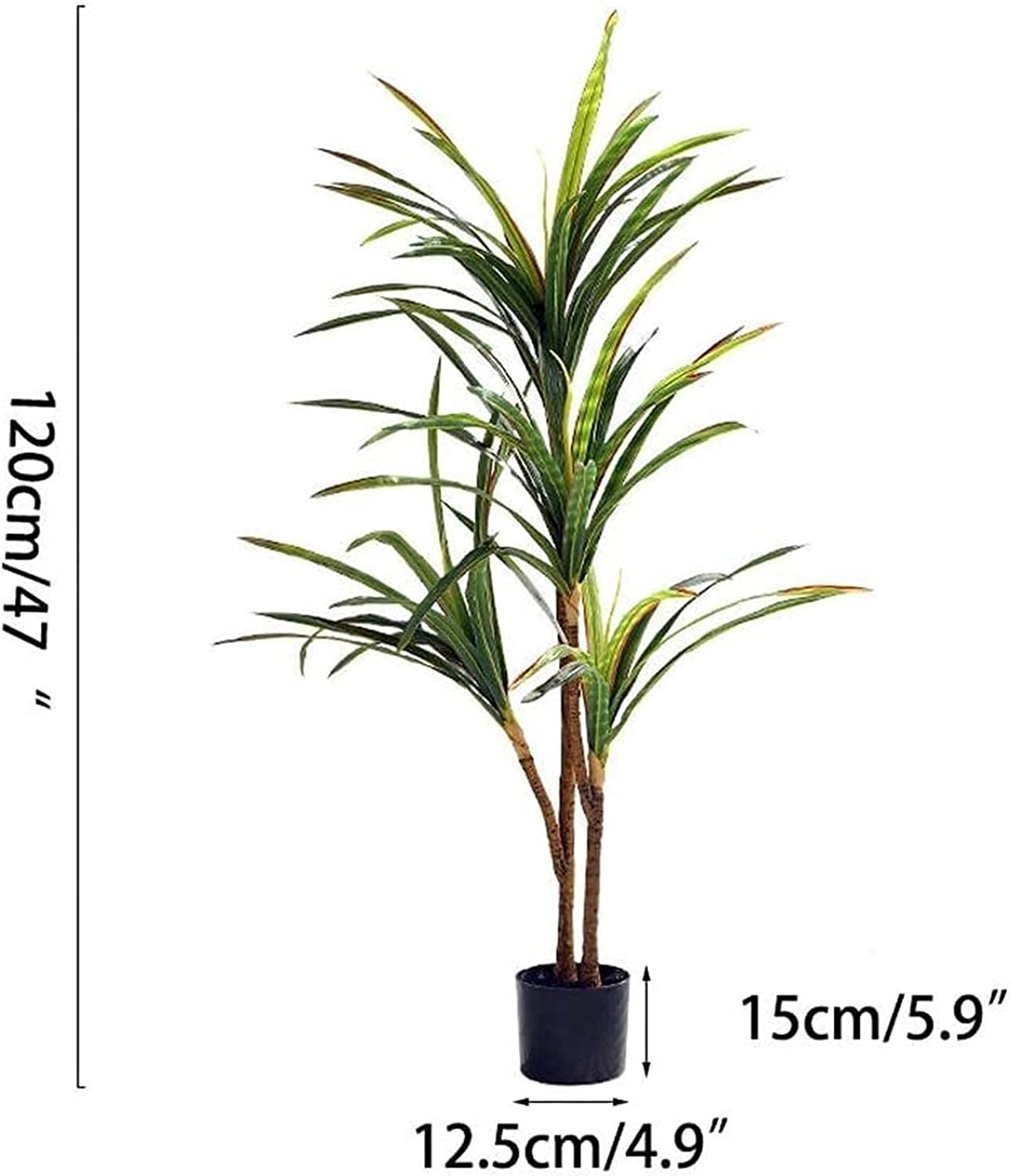 Künstlicher Baum Künstlicher Baum Enthält Topf, Künstliche Dracaena-Baumpflanzen, Grüne Simulationsbaumpflanzen, Grünes Dekor, Eingetopft Kunstbaum Indoor(E)