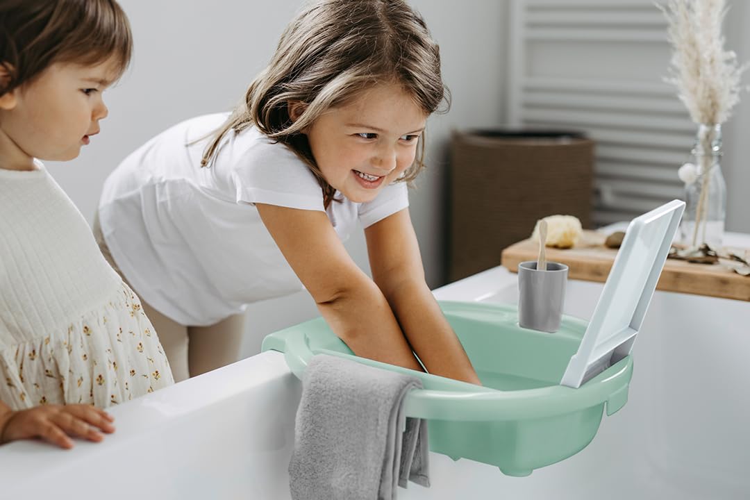 Rotho Babydesign Kiddy Wash Lavabo per bambini 38,7 x 38,2 x 10 cm Verde menta Swedish Green