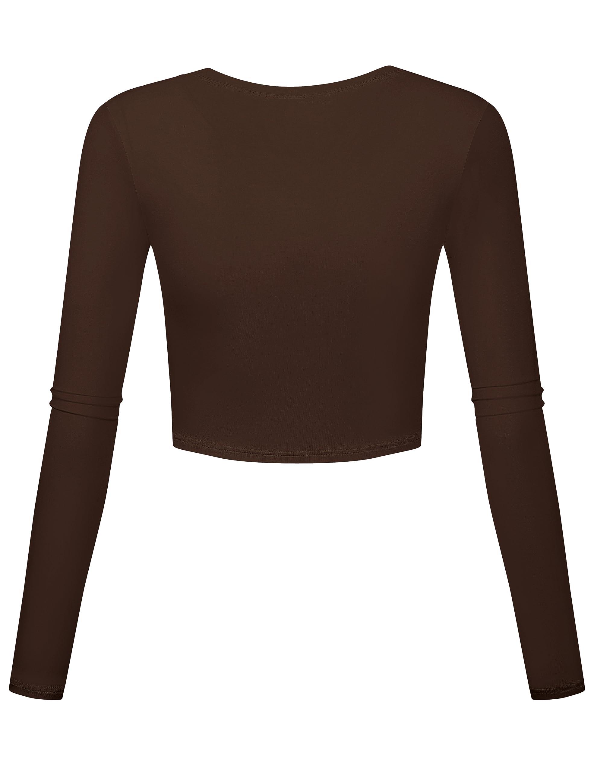 Snapklik.com : Womens Workout Tops Juniors Long Sleeve Base Layer Yoga  Shirts Athletic Running Brown Crop Tops Gym Clothes Cute Tops For Teen  Girls X-Small, image size:1970x2560