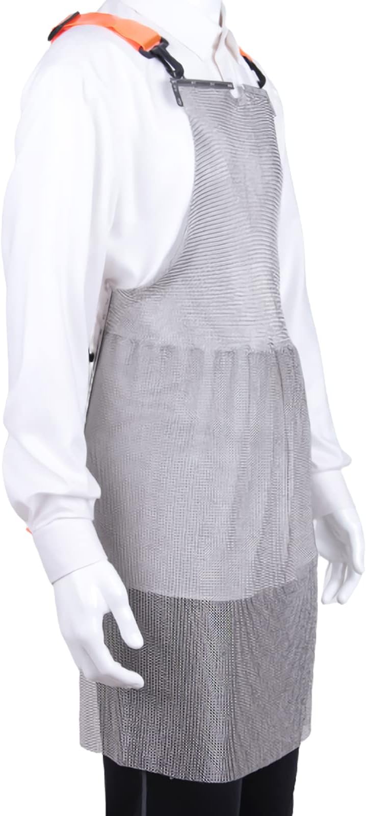 Chainmail Apron for Butcher, Anti-cutting Protective Apron for Knife Meat Work, Safety Work Bib with Adjustable Strap