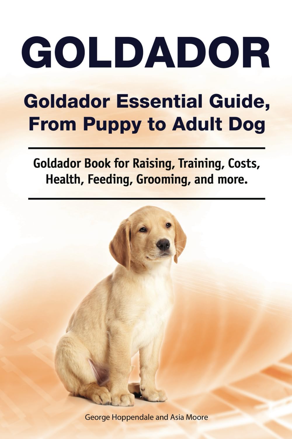 Goldador. Goldador Essential Guide, From Puppy to Adult Dog. Goldador Book for Raising, Training, Costs, Health, Feeding, Grooming, and more.