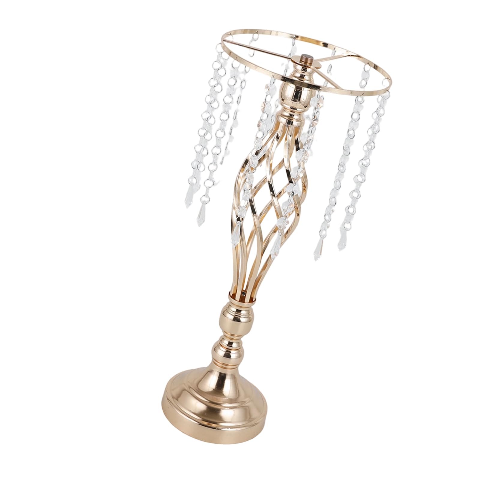 Osniyaw F Crystal Lower Stand, Metal Arrangement Or Wedding, Party, Dinner, Centrepieces, Elegant Lower Vases Arrangement