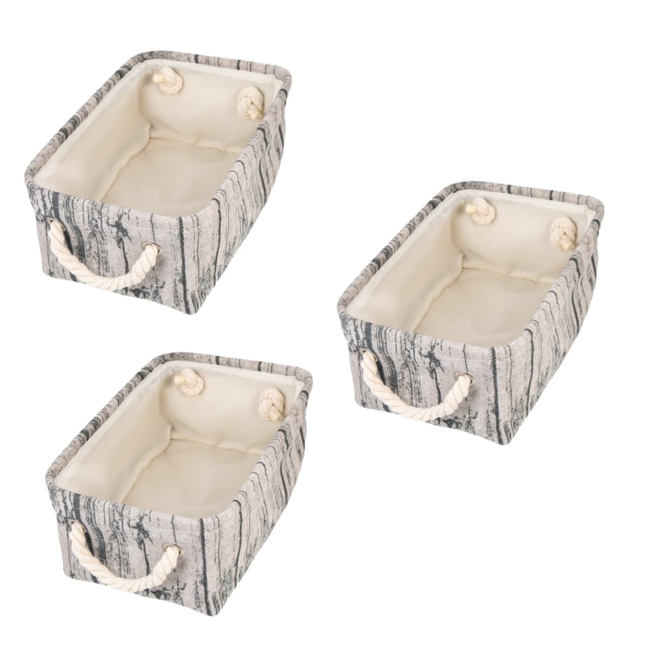 MAGICLULU 3piezas Cesta De Almacenamiento De Diseño Para Juguetes y Ropa Organizador De Asas y Habitaciones Infantiles