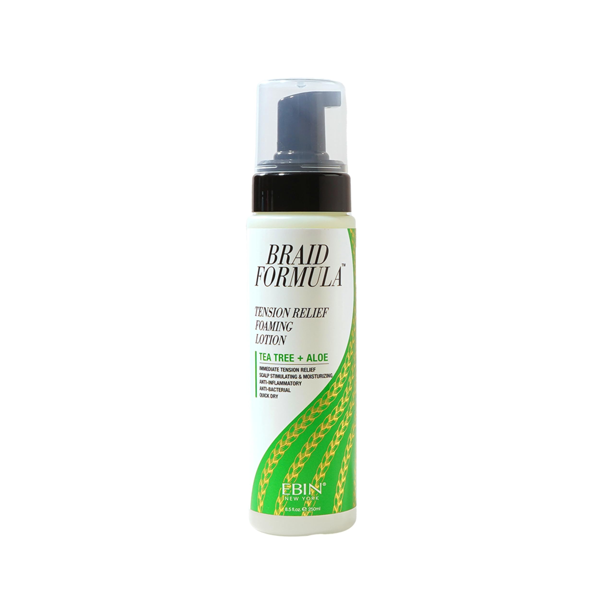 Braid Formula Tension Relief Foaming Lotion - Tea tree & Aloe (8.5 fl. oz./ 250ml)