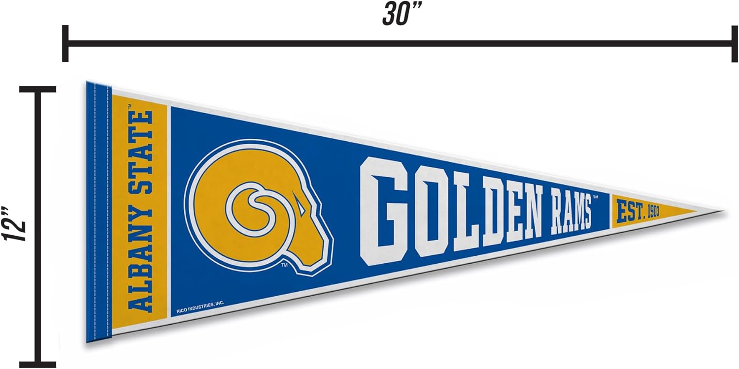 Rico Industries NCAA Albany State Golden Rams 12" x 30" Felt Wall Décor Pennant - Great for Home/Bed Room/Man Cave Décor - Image 4