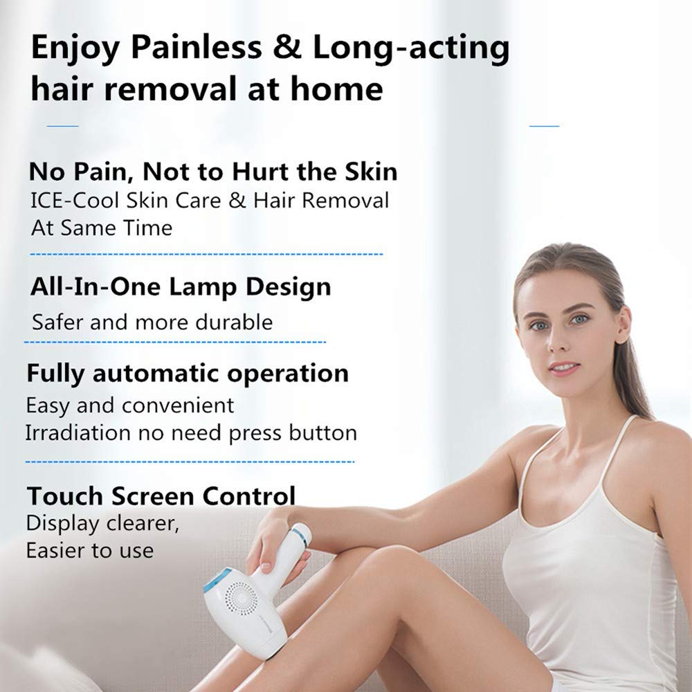 Essential Dispositivo di Epilazione a Luce Pulsata, per la Rimozione dei Peli di Viso e Corpo, 35.000 Impulsi di Luce, Sensore SmartSkin, per Corpo, Viso, Zona Bikini, Bianco