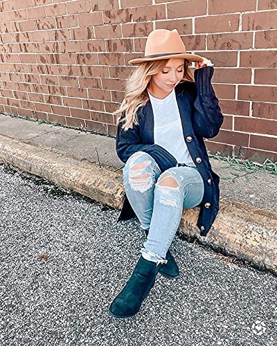 Goranbon Women's Cable Knit Cardigan Long Sleeve Open Front Button Down Knitwear Sweater Coat #TOP3