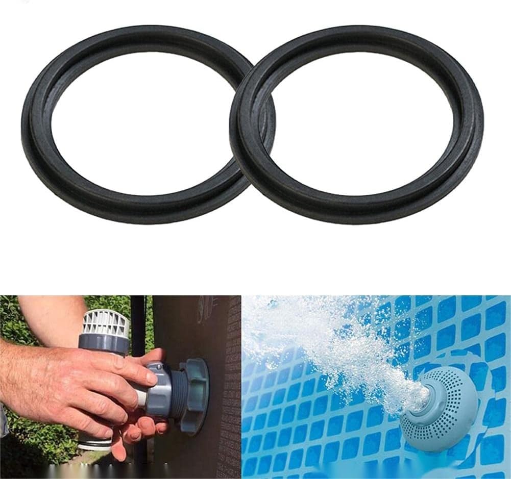 2 Pack Rubber Washer Replacement Seals for the Diver Valve For Intex 10745 For P6029 1/4" Swimming Pool Step O-Ring Rubber Gasket Set