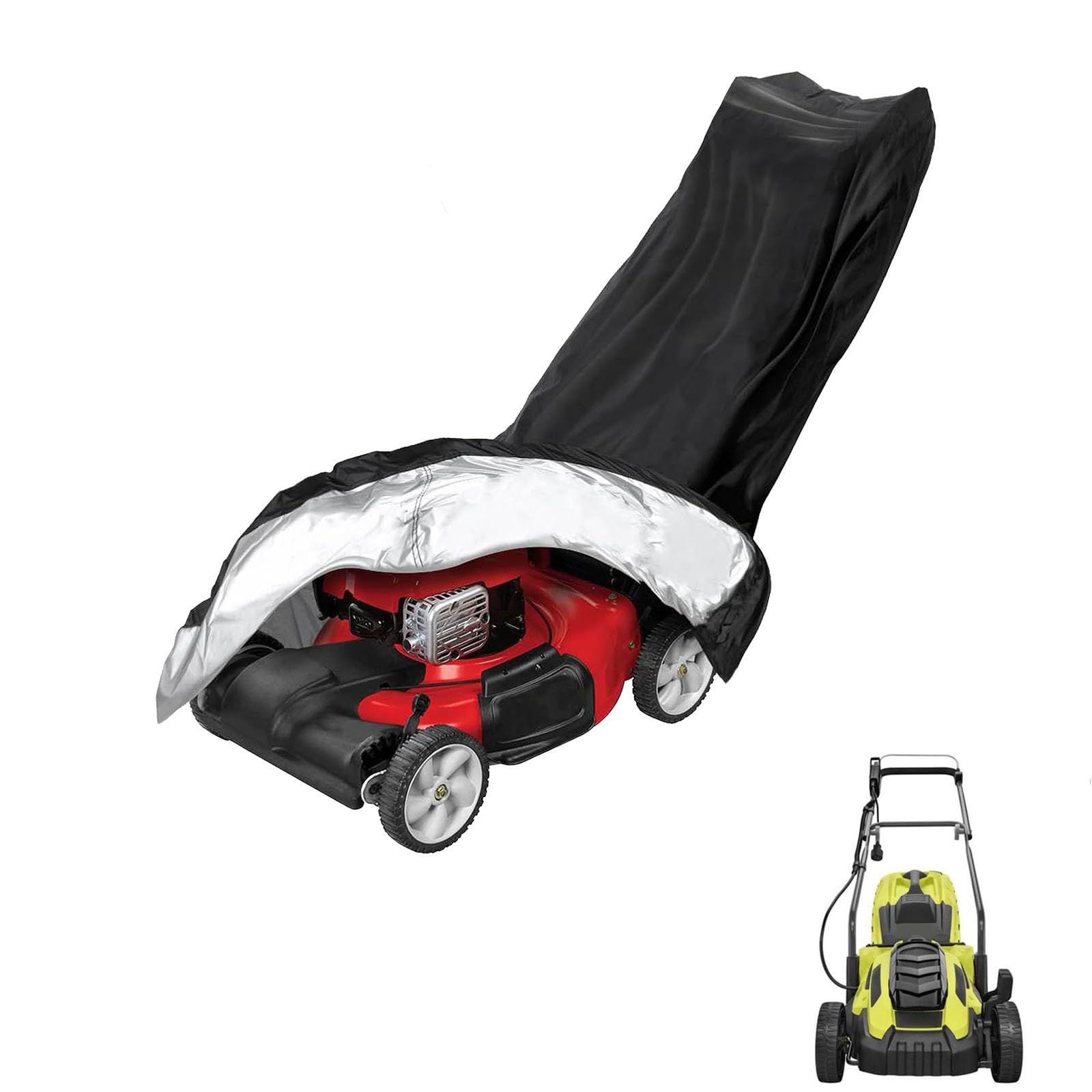 lawnmower cover Compatible with Ryobi 11AMP ,waterproof and sun,suitable for indoor and outdoor use all year round, comes with a storage bag โ image 1