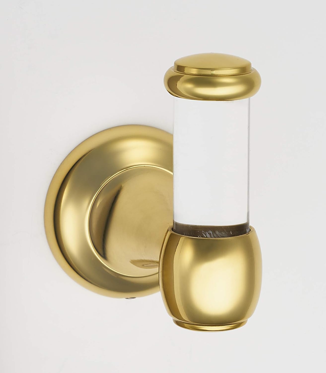 Alno Royale Acrylic Bath, Robe Hook, UNLACQUERED Brass