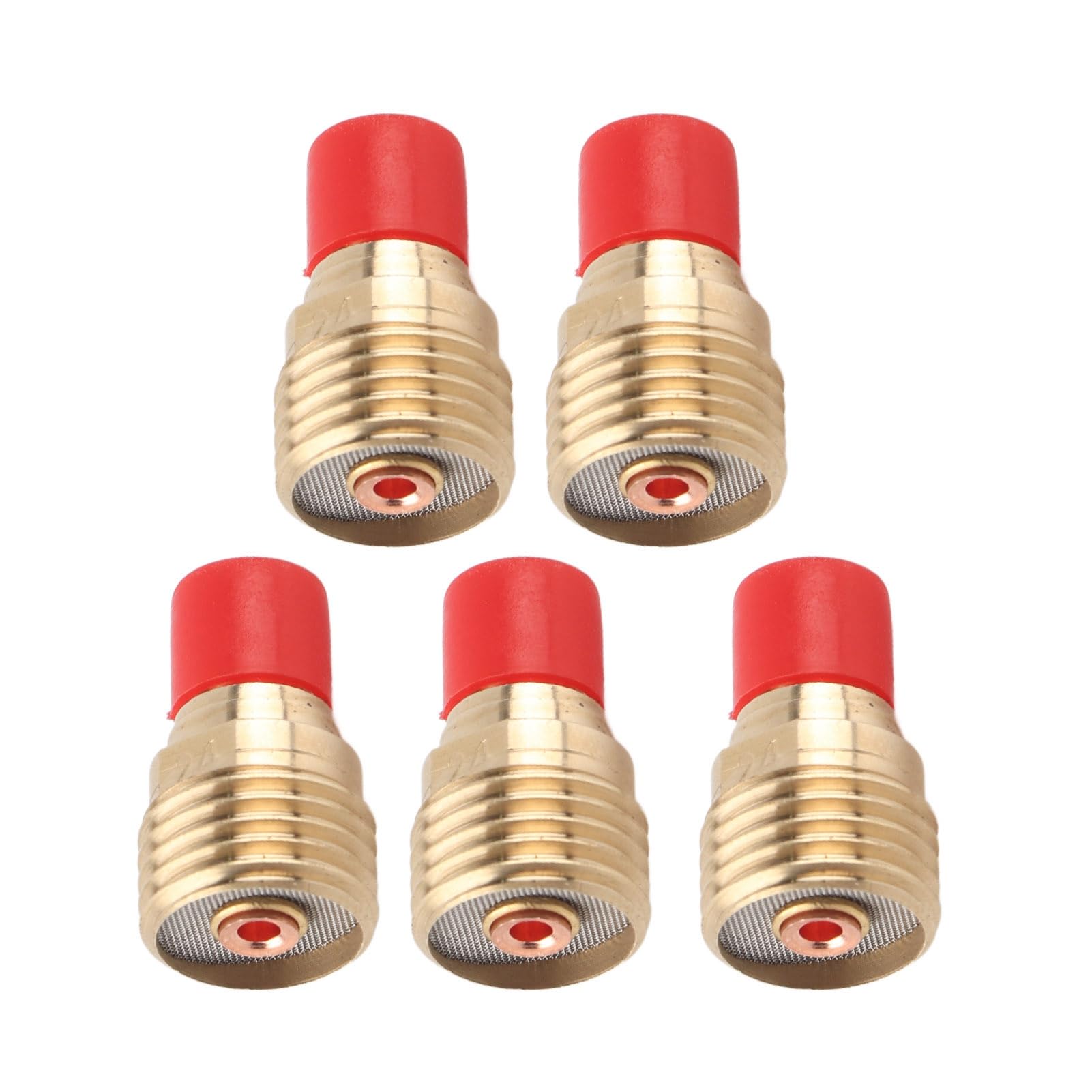 5PCS Copper Gas Lens 45V44 Collet Body 2.4mm 3/32 with Heat, Durability Material, Long Term Service for TIG Welding Torch WP-9/20/25, Easy to Install (1PCS) (5PCS)
