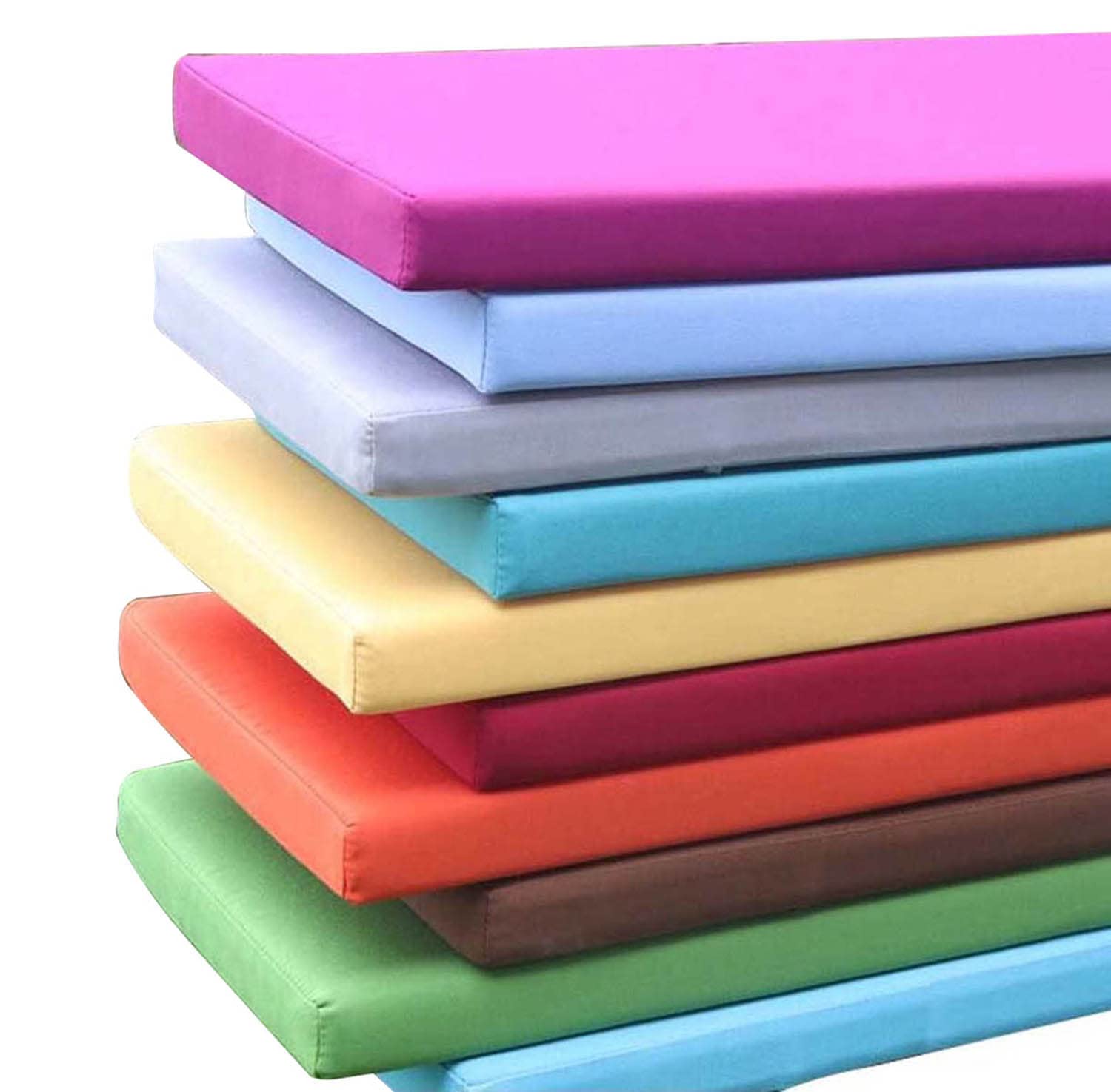 Coussin de banc de jardin imperméable beige 60x30 cm pour extérieur et terrasse
