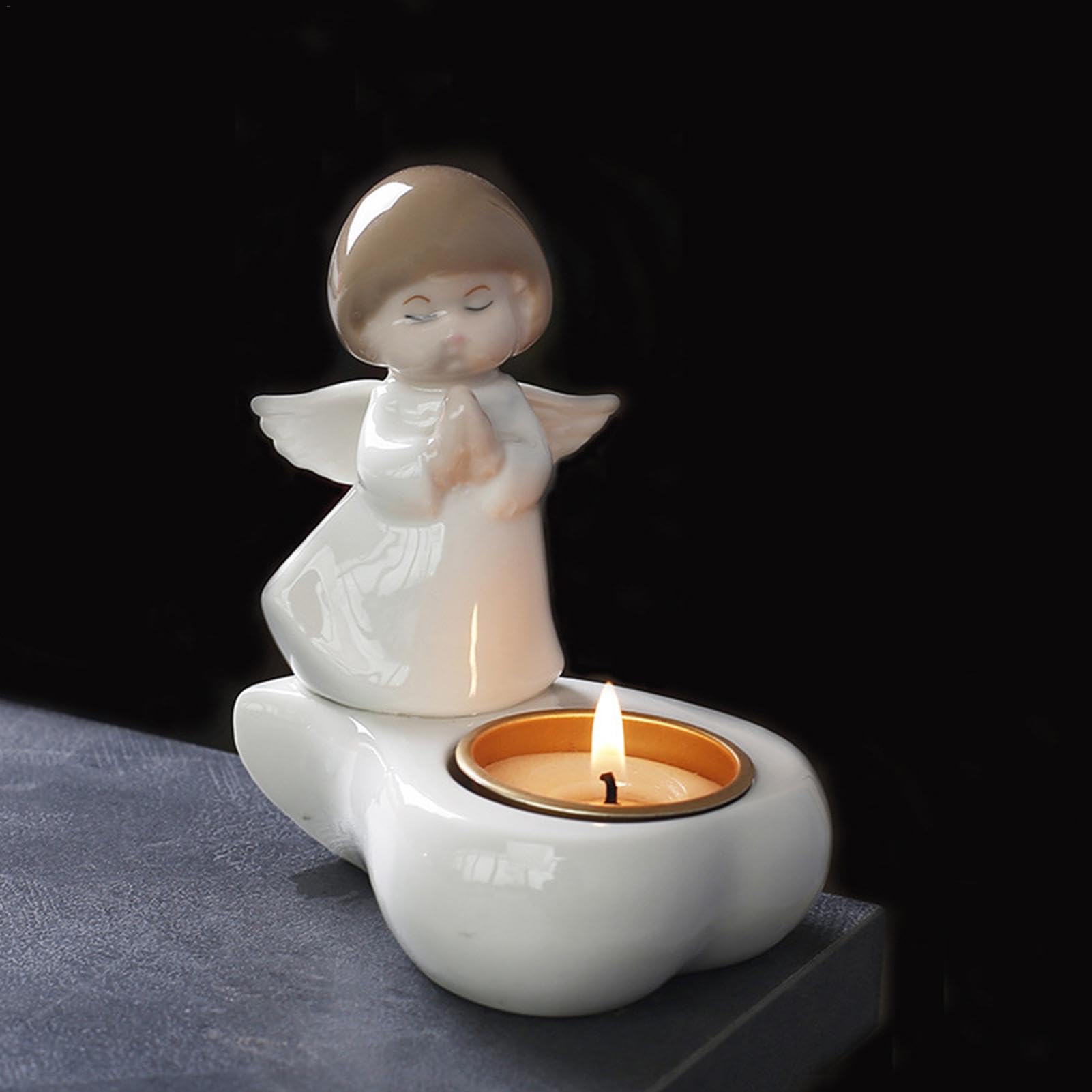 Amazon.co.jp: 天使のキャンドル ホルダー、エンジェル ティーライト