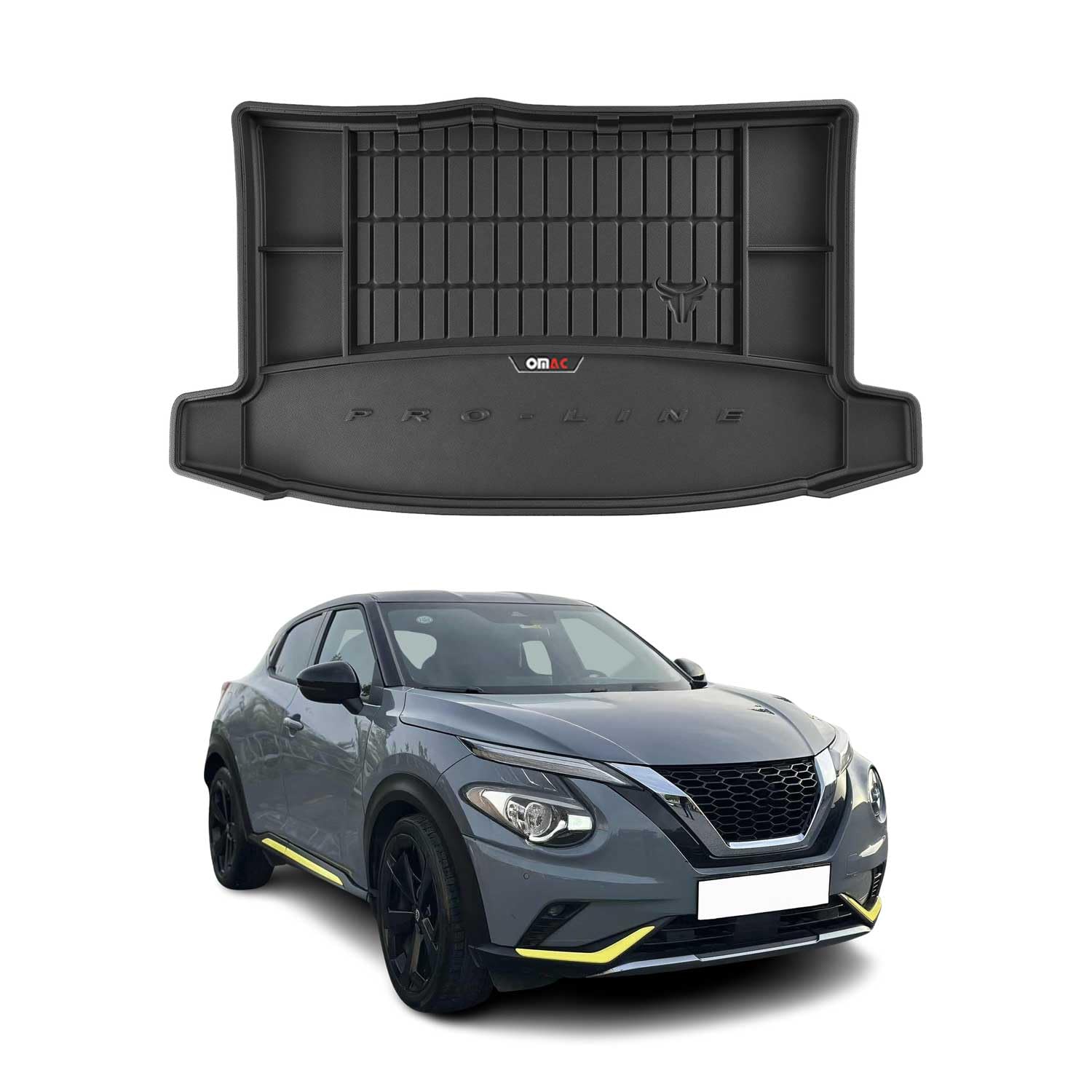OMAC Guma Mata Bagażnika Pasująca do Nissan Juke 2019-2026 TPE Mata Przestrzeni Ładunkowej Czarny