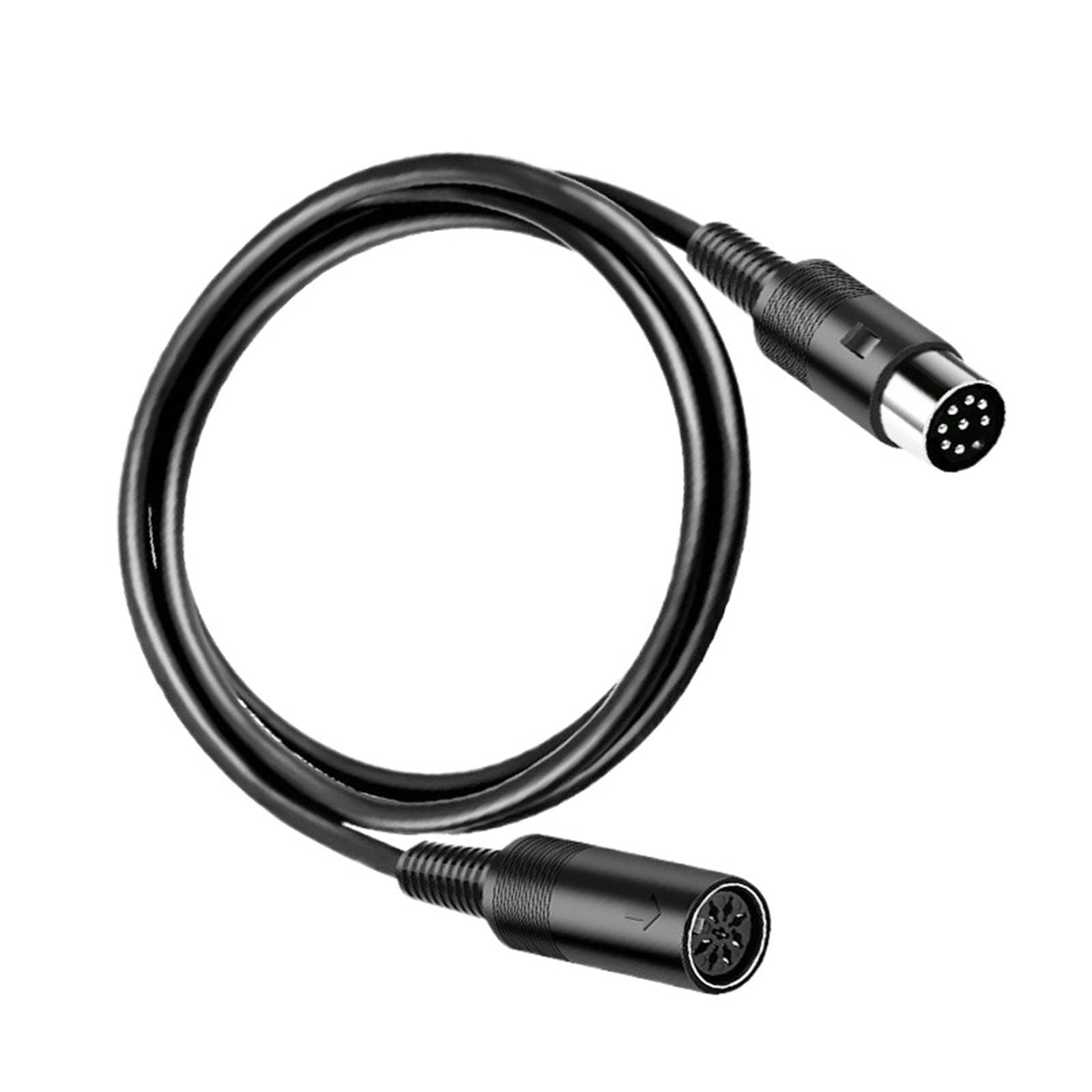 Din 8 pin maschio a maschio e femmina altoparlante Midi 8 pin cavo di prolunga audio gomito ad angolo retto di 90 gradi cavo 0,5 m 1 m 1,5 m 3 m 5 m(5m,Male to Female)
