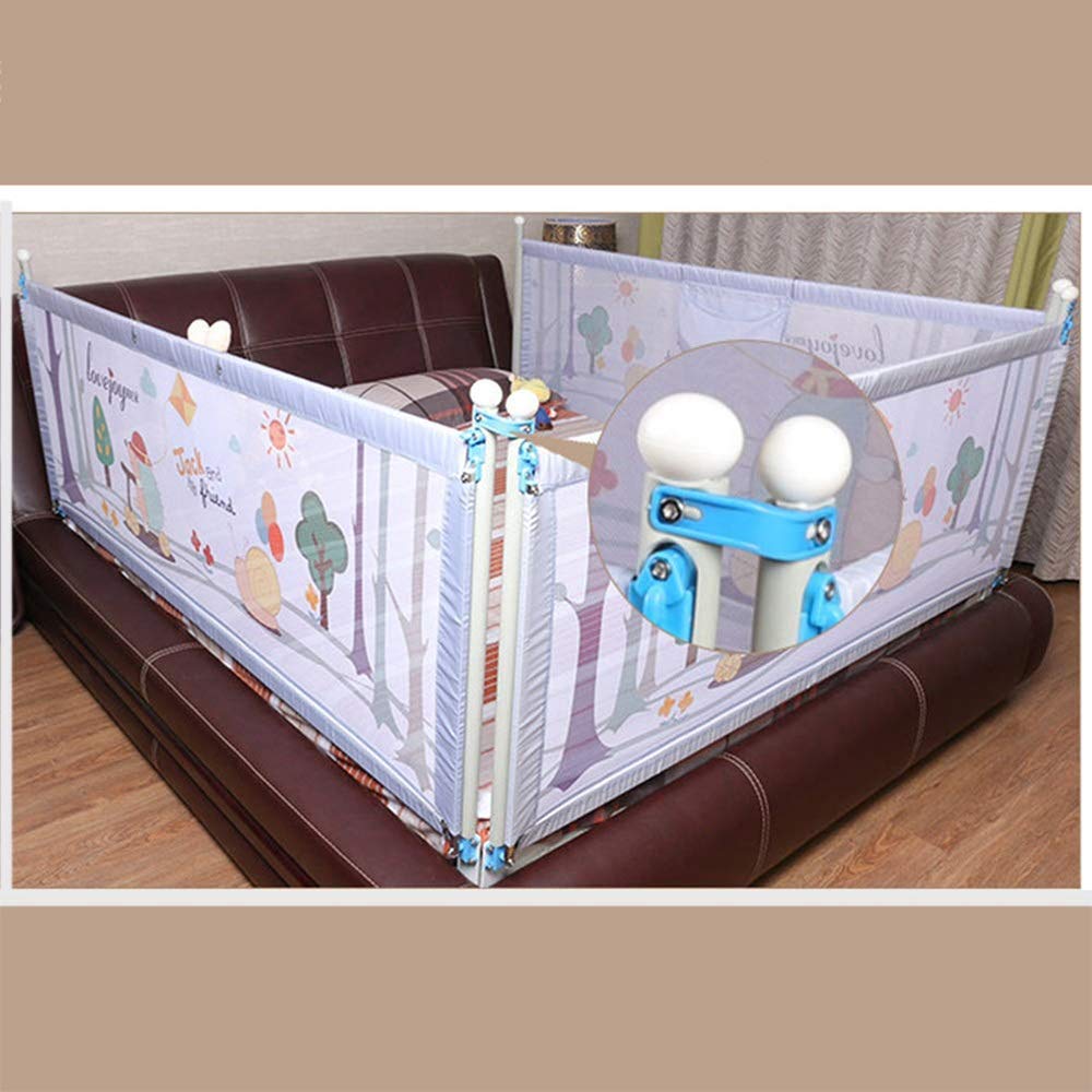 Valla De Seguridad para Cama Infantil, Deflector Lateral De Cama Elevadora Vertical Anticaída, Barandilla De Cama Universal, Transpirable, Agradable para La Piel, Protección Ambiental Antico