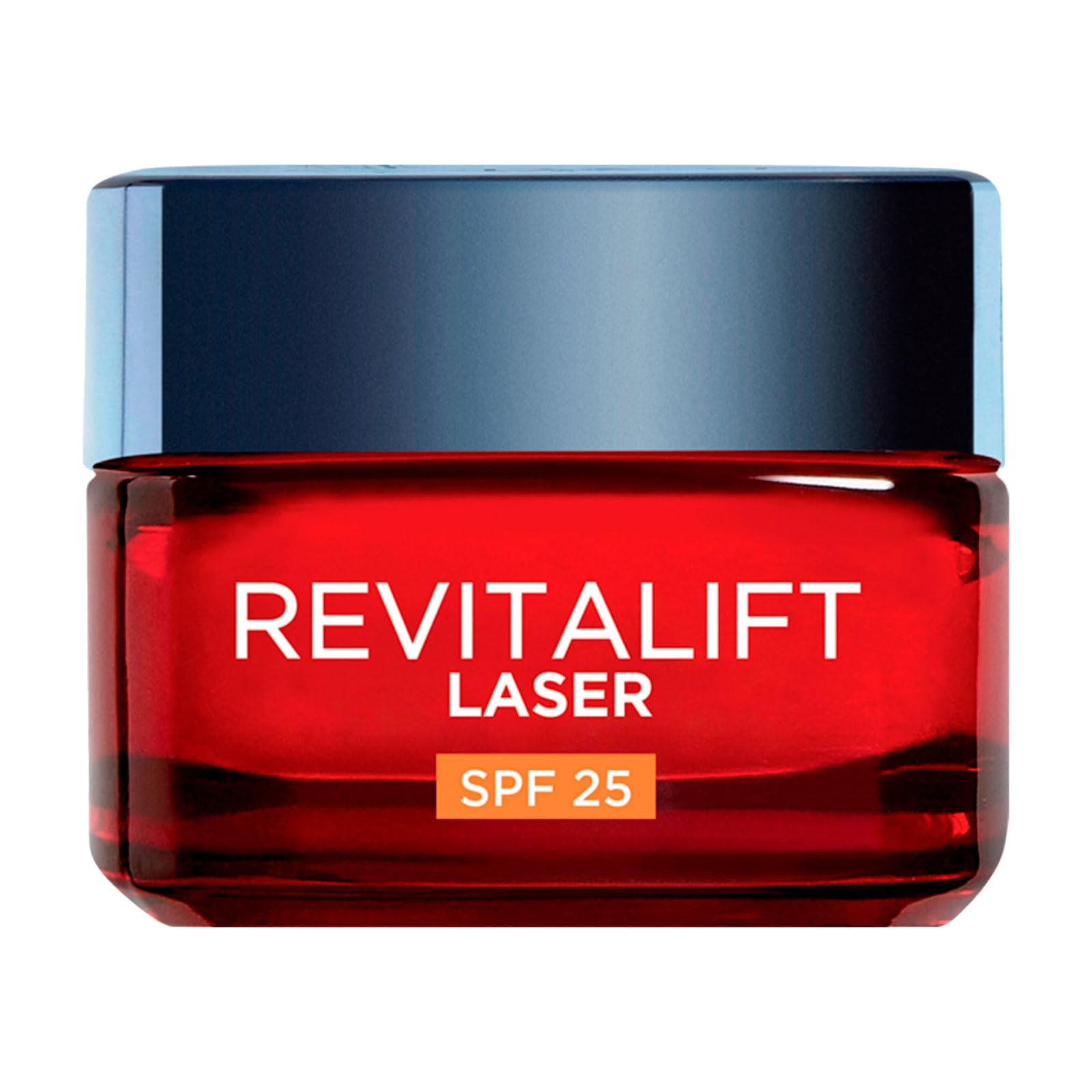 L’Oréal Paris Revitalift Laser Triple Action Anti-Ageing SPF 25 Cream, Smooth Wrinkles, Firm and Radiant Skin, Pro-Retinol, Hyaluronic Acid and Vitamin C, 50ml