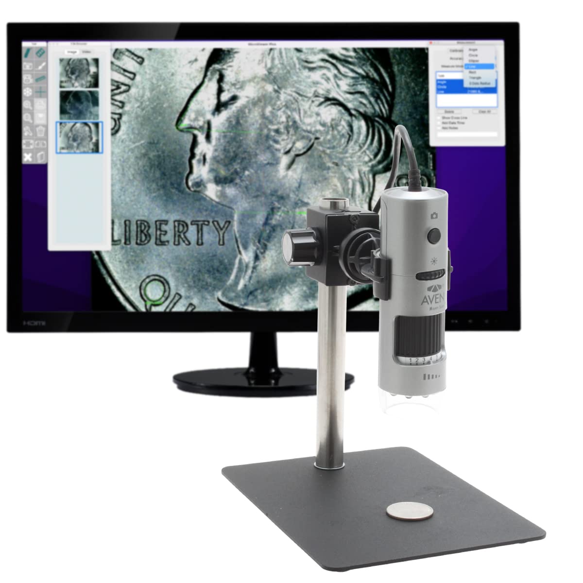 AvenMighty Scope v2 USB Digital Microscope 10x - 200x Magnification