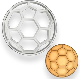 Realistic Soccer Ball Cookie Cutter 2 to 8 inches - Ideal for Soccer-Themed Desserts and Crafts 8 inches (Random Color)