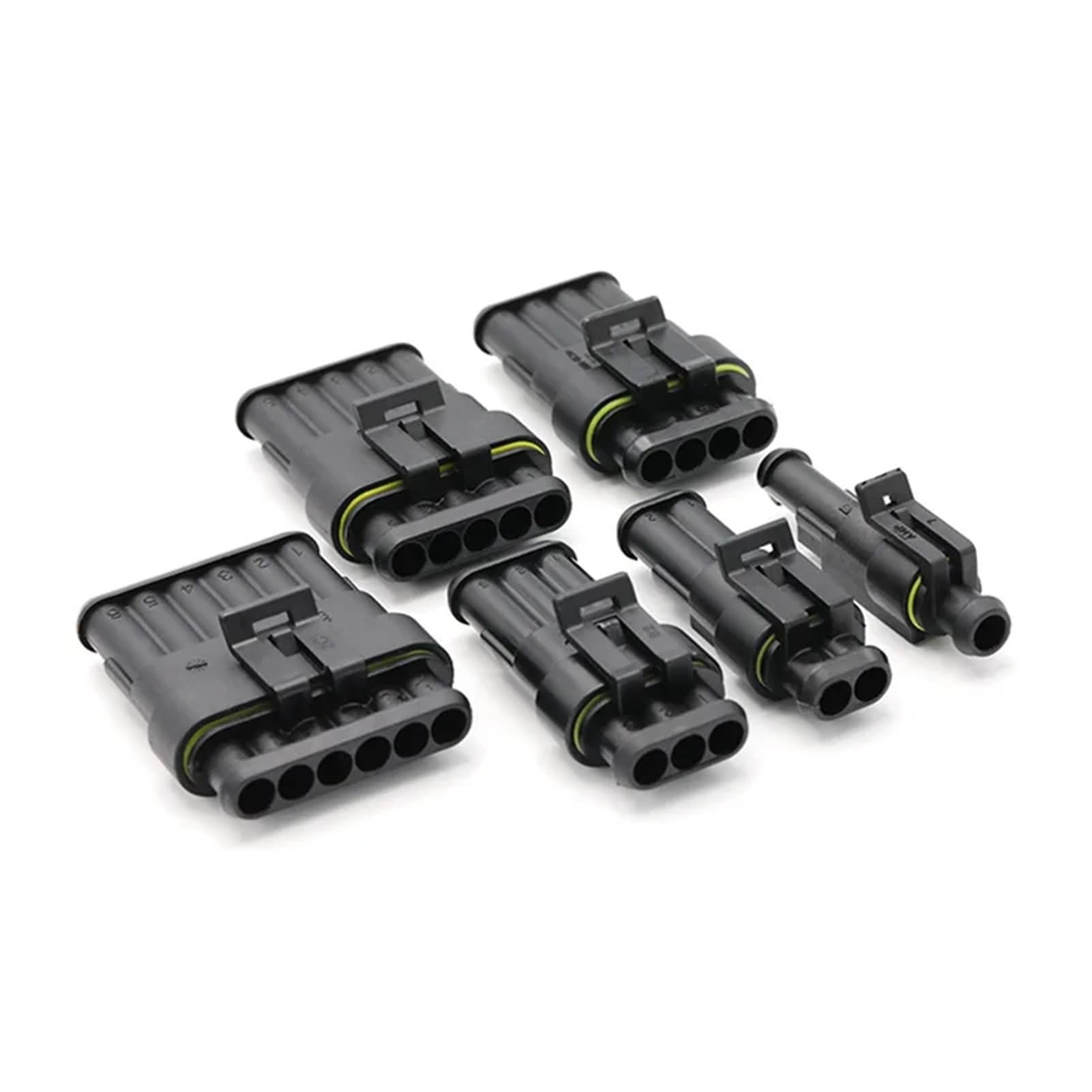 Conectores impermeables de 2 pines tipo AMP 1.5 macho y hembra para sistemas eléctricos de coche
