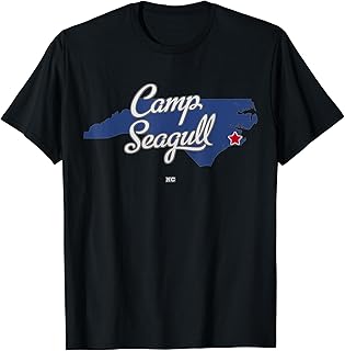 Camp Seagull North Carolina NC Map T-Shirt