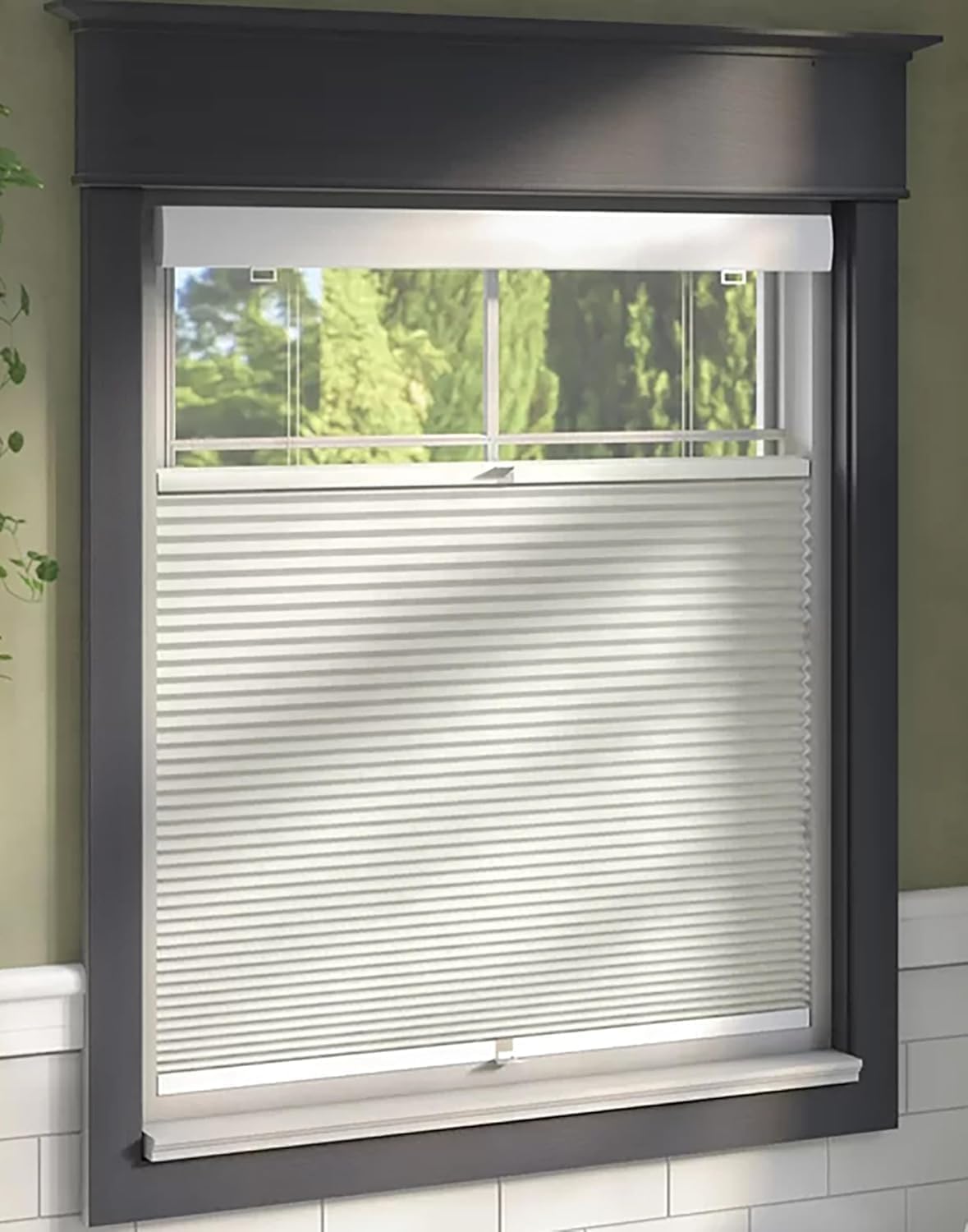 Custom Color-Matched 1.5" Top Down Bottom Up Cellular Shades for Indoor Windows & Doors，Cordless Blackout Top Down Bottom Up Cellular Shades，Insulated Honeycomb Blinds，Noise Reduced Honeycomb Blinds