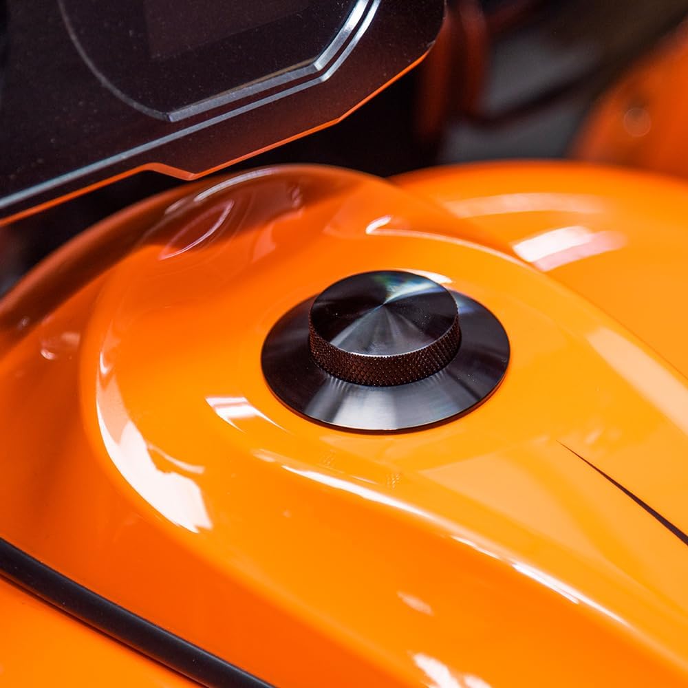 Flush Mount Pop Up Gas Cap For Harley, CNC Motorcycle Pop-Up Gas Cap Compatible With 2014-2022 Harley Street Glide, Road Glide, Harley Softail Street Bob Road King Low Rider Fat Bob Dyna