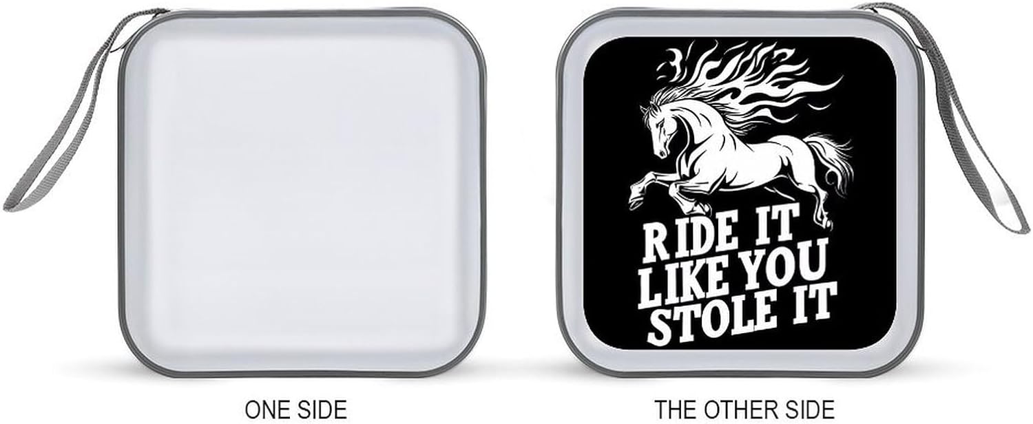 Horse Ride It Like You Stole It CD Case DVD Storage Holder Binder 40 Capacity